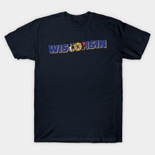 Wisconsin vintage style retro souvenir T-Shirt